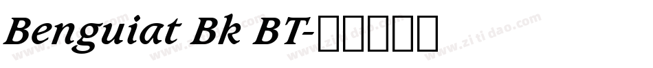 Benguiat Bk BT字体转换